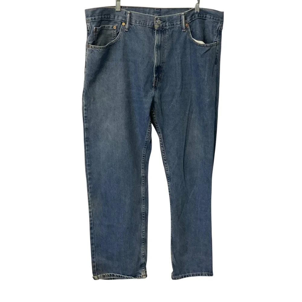 Levis 505 Regular‎ Fit Straight Leg Jeans Mens 40x30 Medium Wash Blue Denim